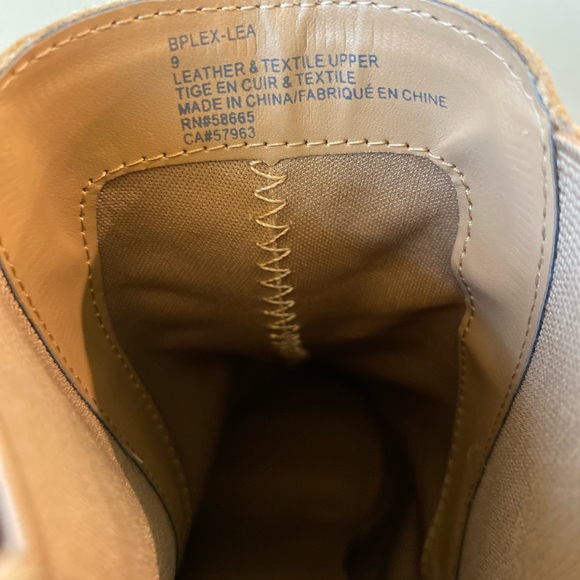 B.P. leather & textile upper taupe ankle boots - Picture 3 of 6